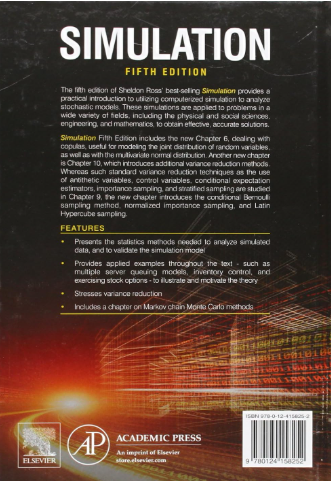 Sheldon M. Ross (2012). Simulation